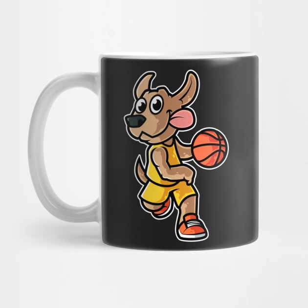 Dog Basketball Game Day Funny Team Sports B-ball graphic by theodoros20